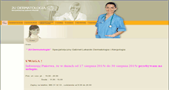 Desktop Screenshot of 2udermatologia.com.pl