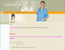 Tablet Screenshot of 2udermatologia.com.pl